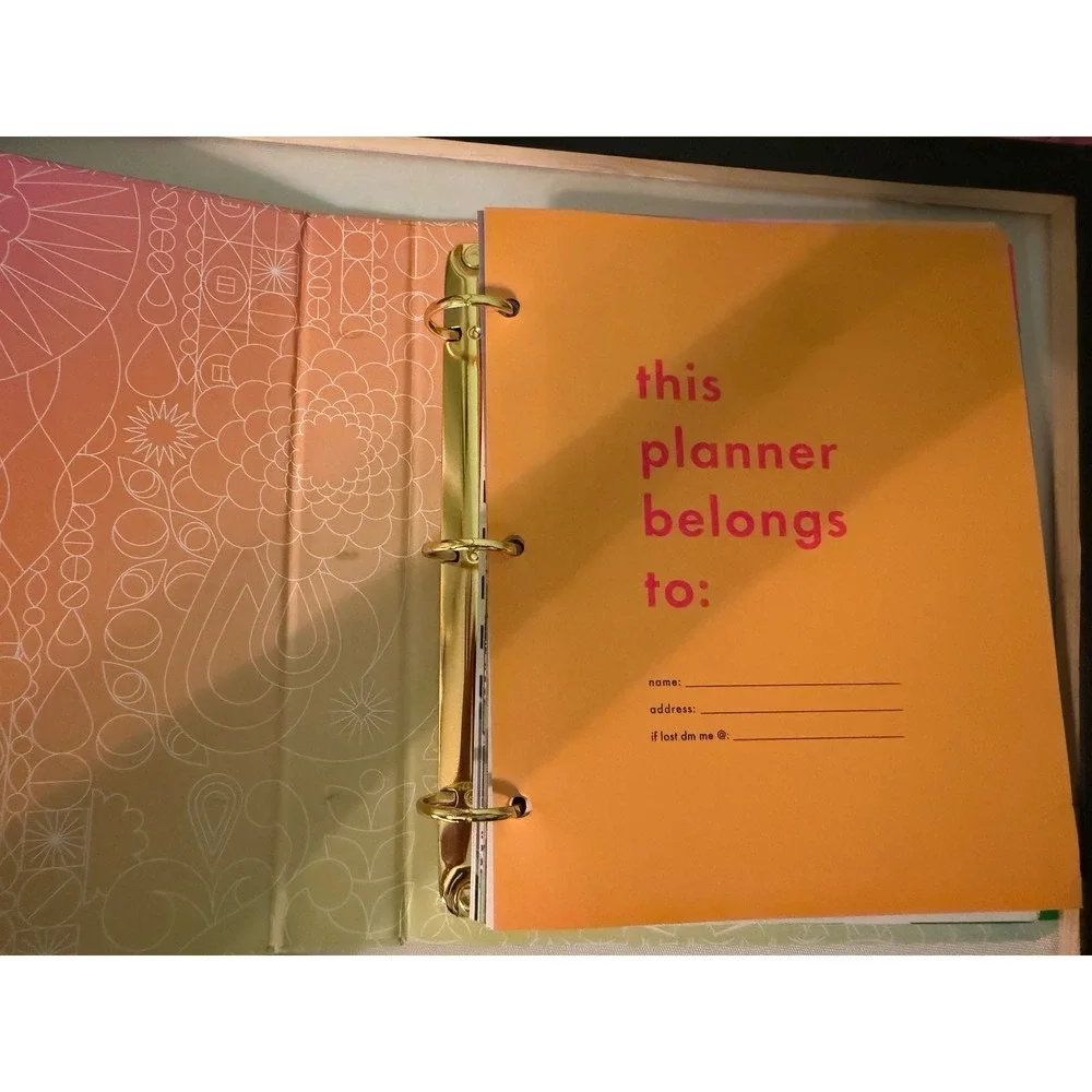 Amika Planner 3-Ring Binder Sticker Sheets Graphic hair care